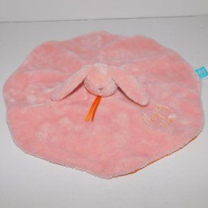 Manhattan Toy Hippity Hop Pink Round Bunny Rabbit Security Blanket Paci Holder